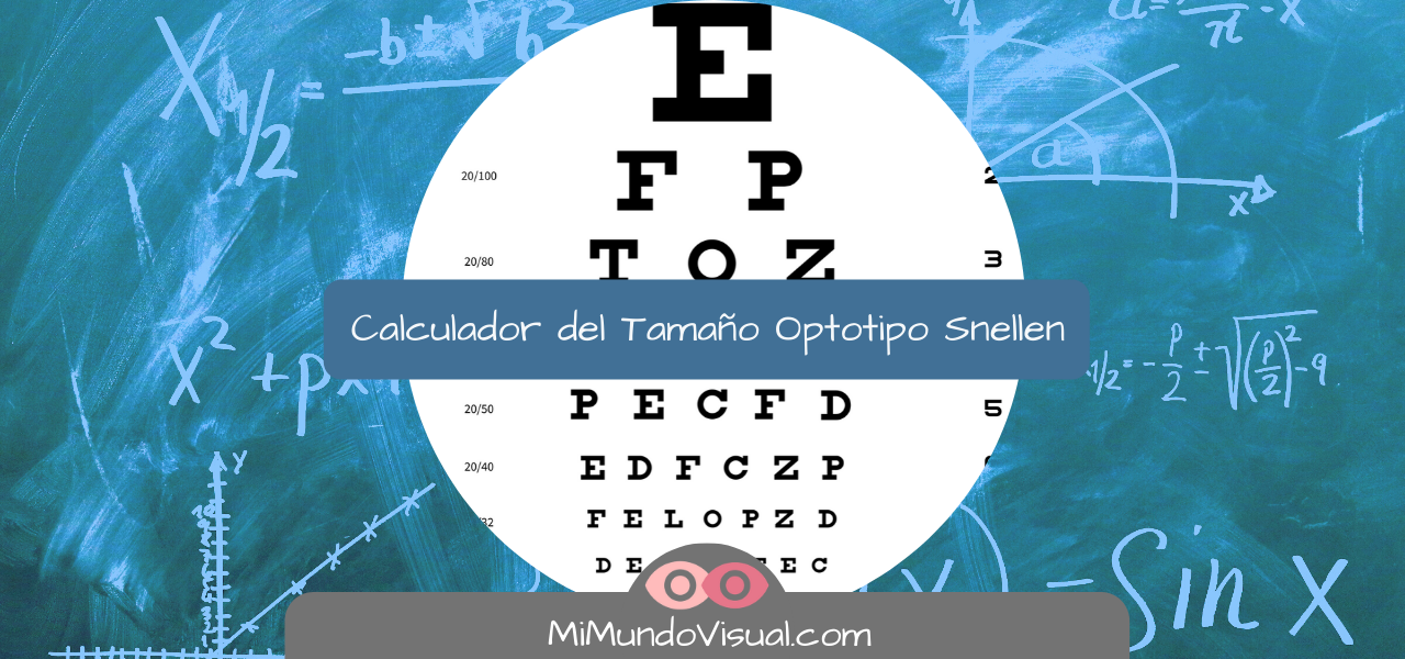 Calculador del Tamaño del Optotipo de Snellen a 6 metros
